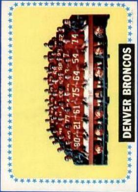 Denver Broncos #65 Football Cards 1964 Topps