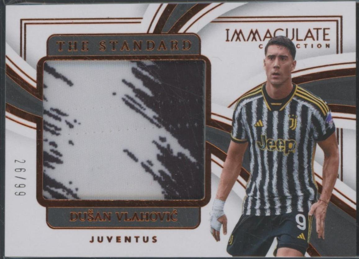 Dusan Vlahovic #46 Soccer Cards 2023 Panini Immaculate The Standard
