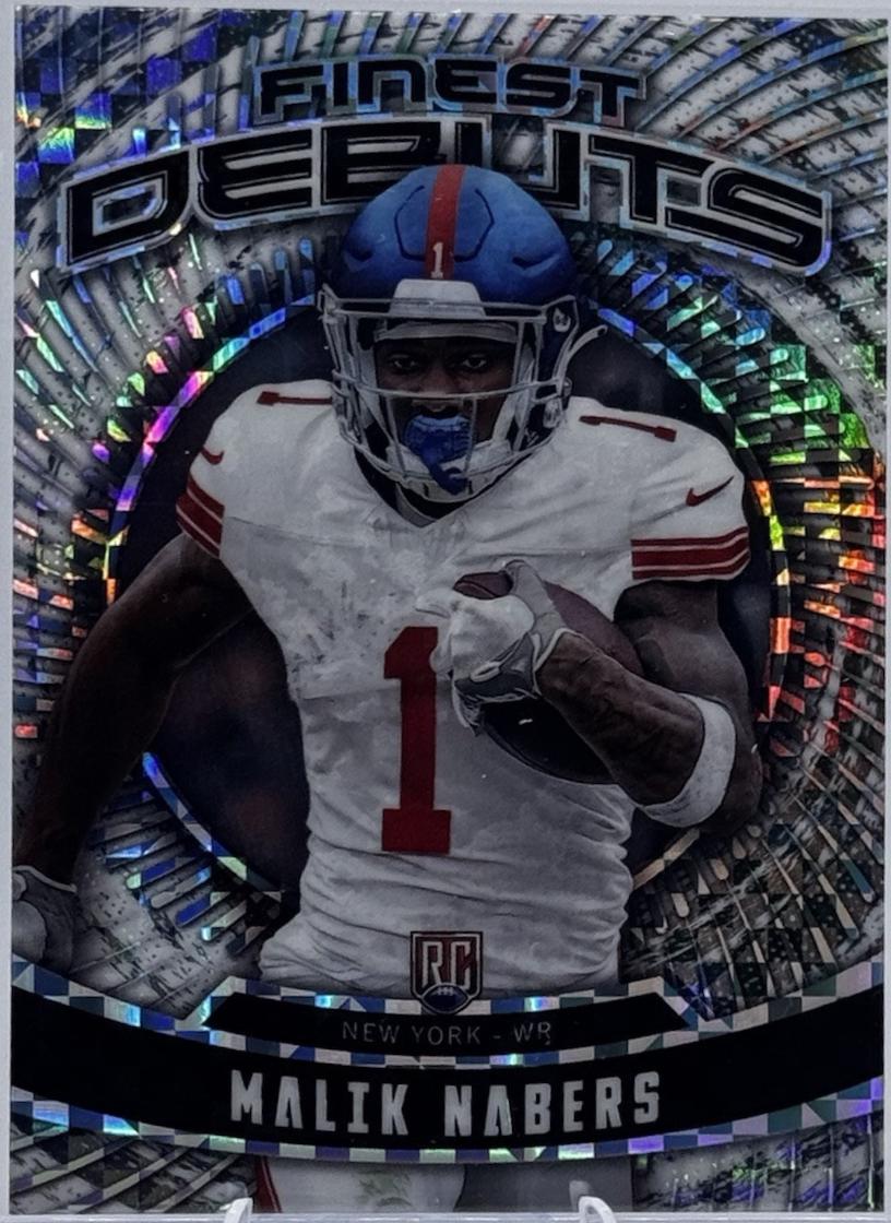 Malik Nabers #D-5 Football Cards 2024 Topps Finest Debut