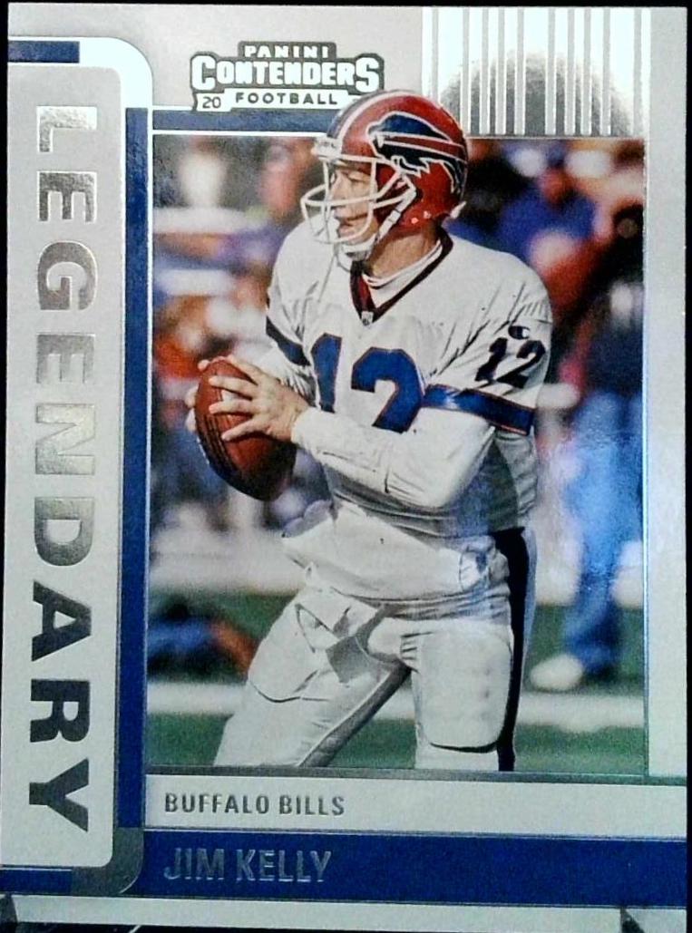 Jim Kelly #LGD-JKE Football Cards 2022 Panini Contenders Legendary