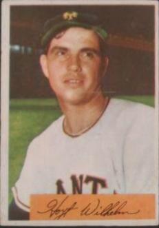 Hoyt Wilhelm #57 Baseball Cards 1954 Bowman
