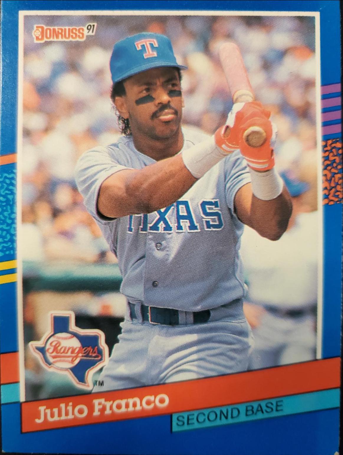 Julio Franco #192 Baseball Cards 1991 Donruss