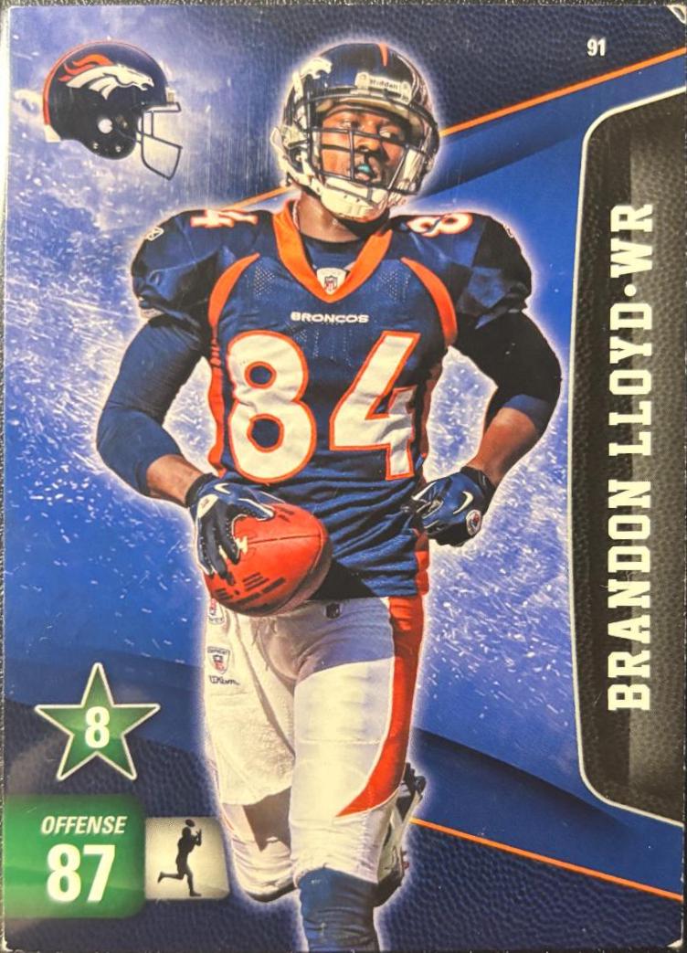 Brandon Lloyd #91 Football Cards 2011 Panini Adrenalyn XL