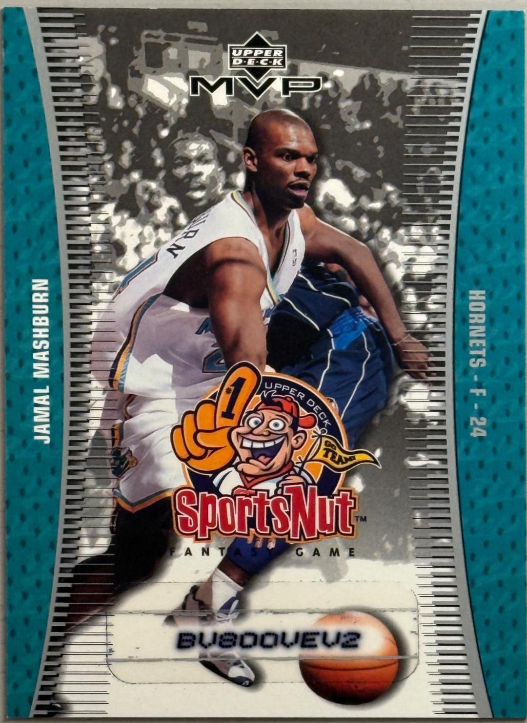 Jamal Mashburn #SN52 Basketball Cards 2003 Upper Deck MVP Sports Nut
