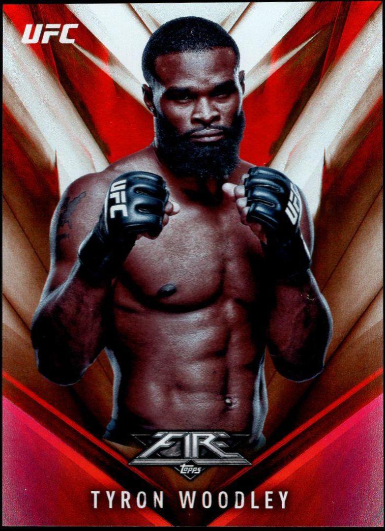 Tyron Woodley #30 Ufc Cards 2017 Topps UFC Fire