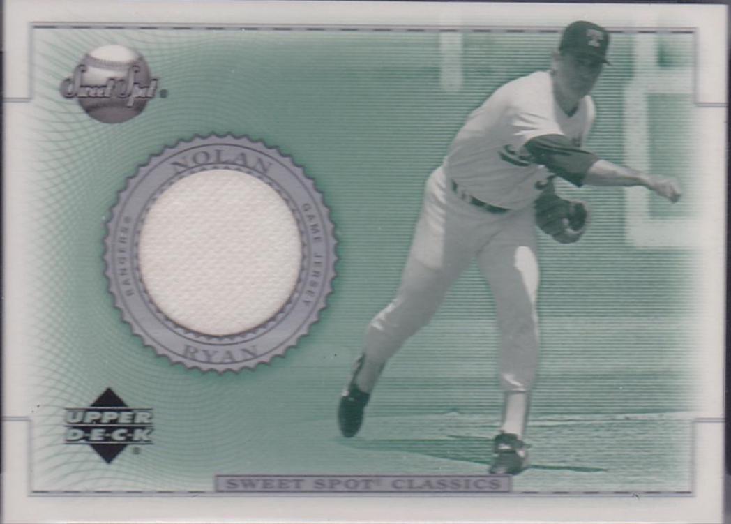 Nolan Ryan #J-NR Baseball Cards 2002 Upper Deck Sweet Spot Classic Game Jersey