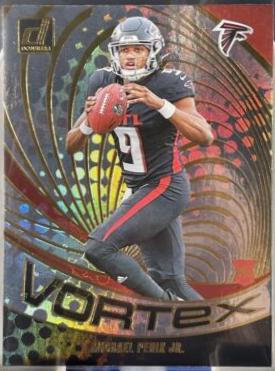 Michael Penix Jr. #8 Football Cards 2024 Panini Donruss Vortex