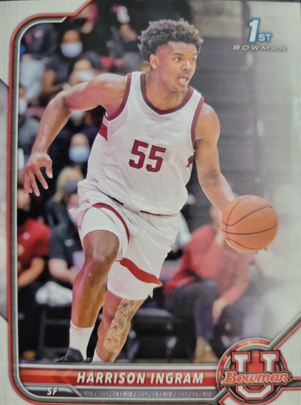Harrison Ingram #85 Basketball Cards 2021 Bowman University