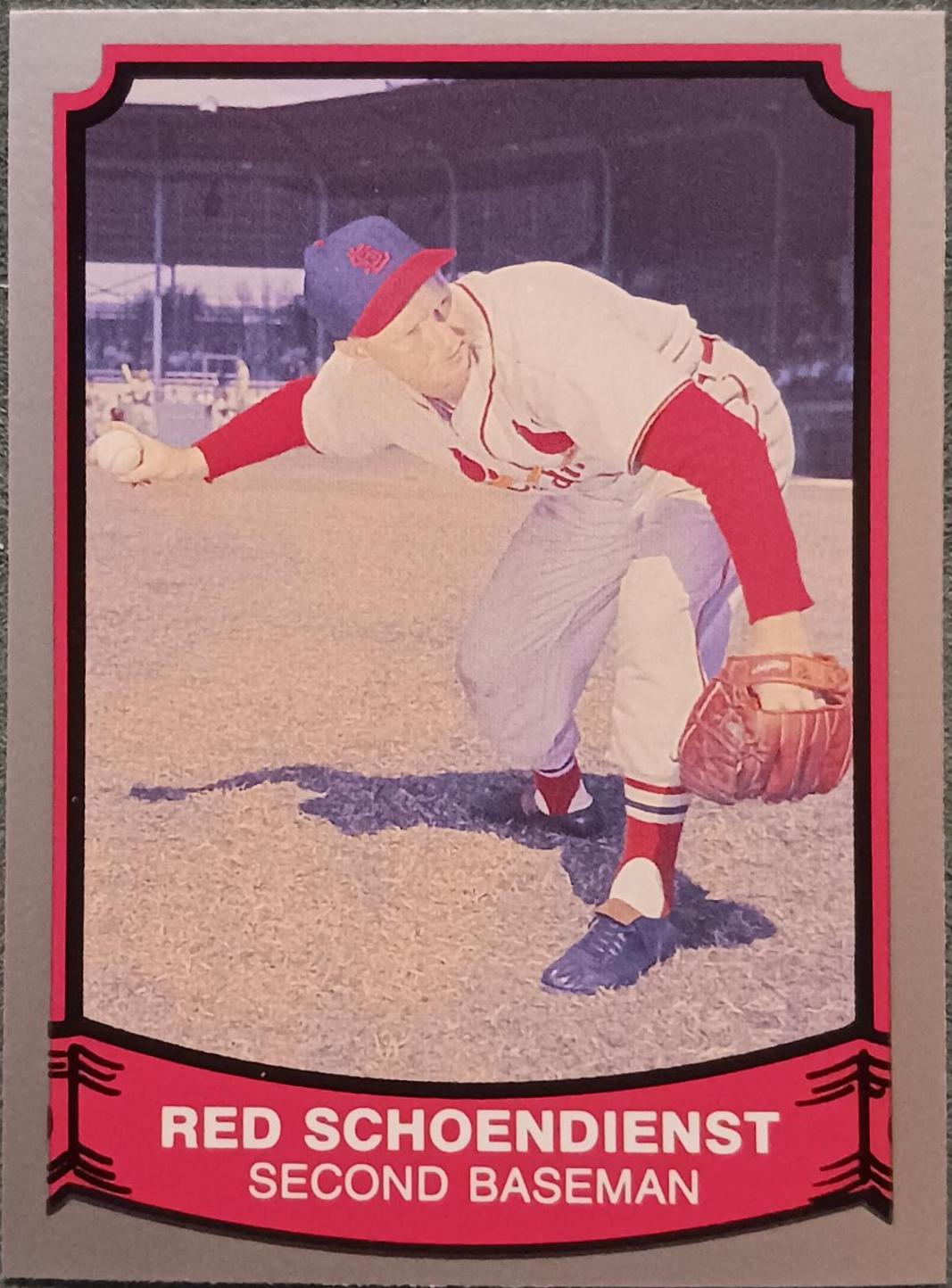 Red Schoendienst #2 Baseball Cards 1989 Pacific Legends
