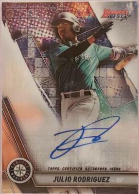 Julio Rodriguez #B19-JR Baseball Cards 2019 Bowman's Best of 2019 Autographs