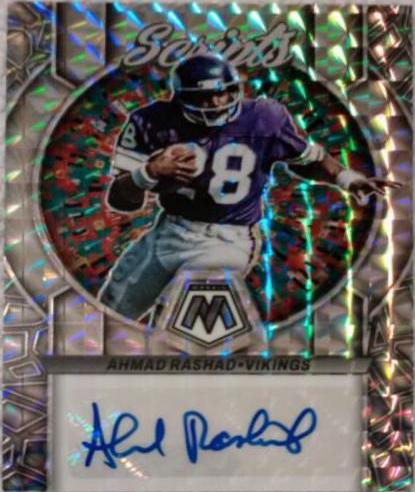 Ahmad Rashad #S30 Football Cards 2023 Panini Mosaic Scripts Autographs