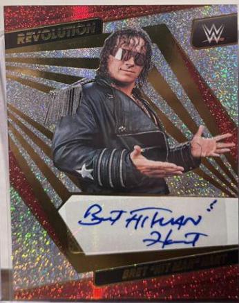 Bret 'Hit Man' Hart #AG-BHT Wrestling Cards 2022 Panini Revolution WWE Autographs