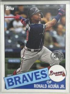 Ronald Acuna Jr #85-12 Baseball Cards 2020 Topps 1985 35th Anniversary