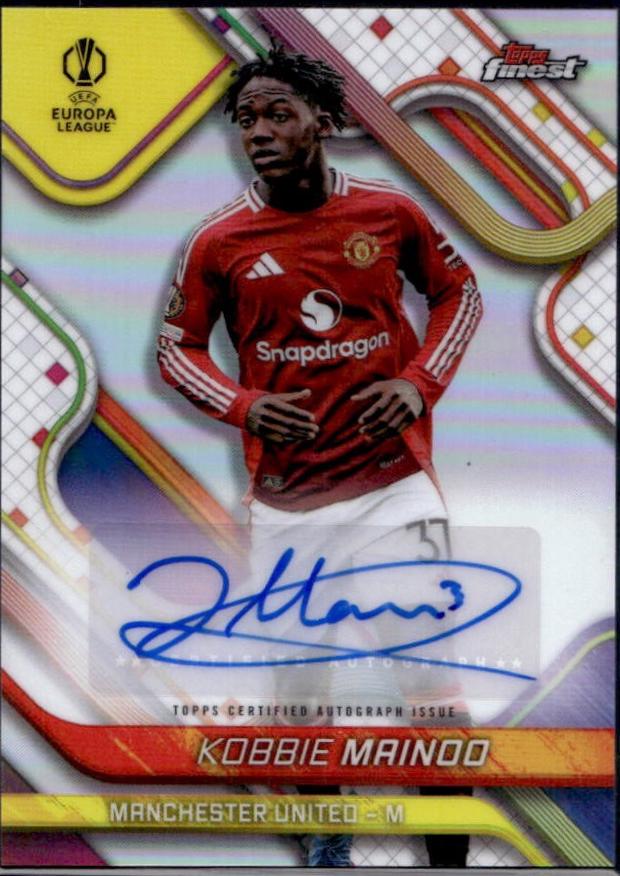 Kobbie Mainoo #BA-KB 2024 Topps Finest UEFA Autograph
