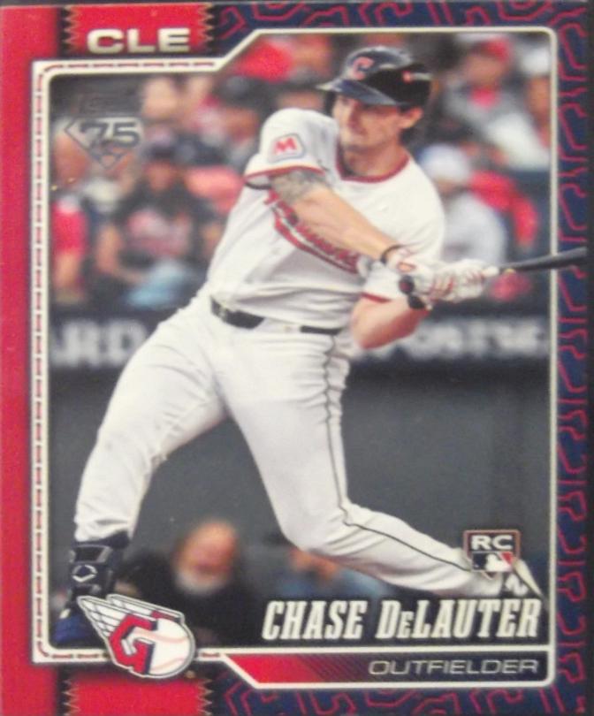 2026 Topps Series 2 Chase DeLauter [Team Color Border Variation] #458 card