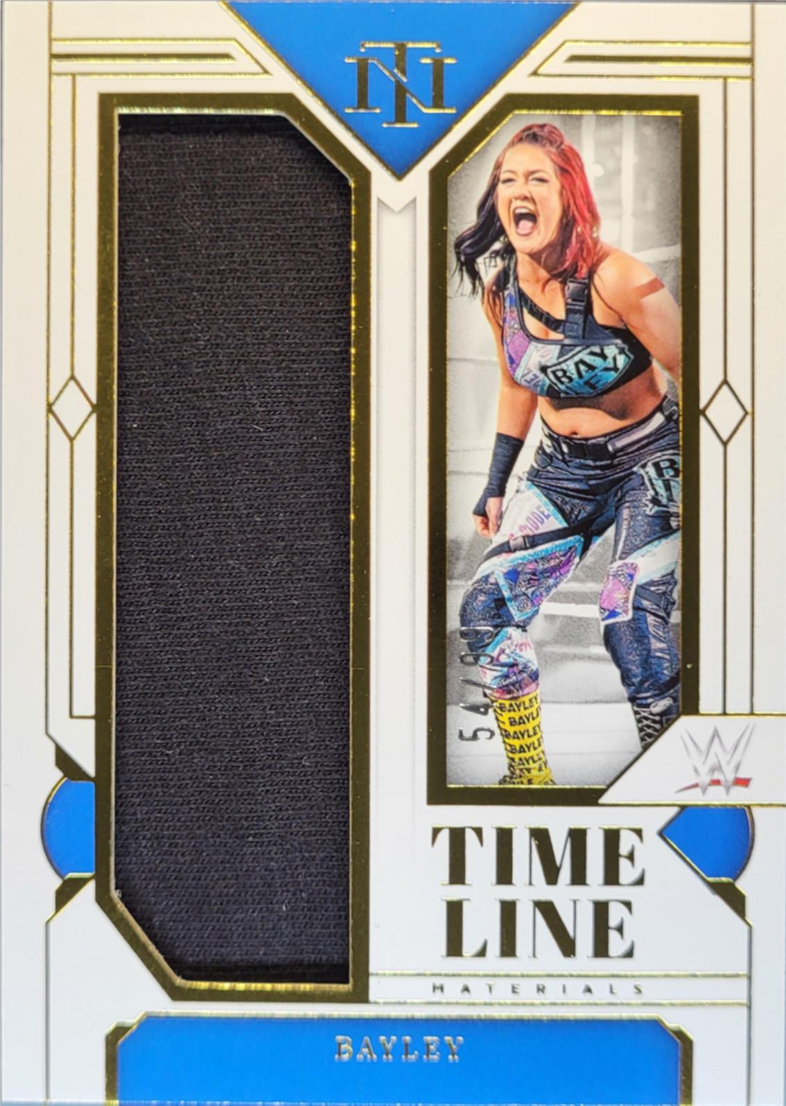 Bayley #30 Wrestling Cards 2024 Panini National Treasures WWE Timeline Materials