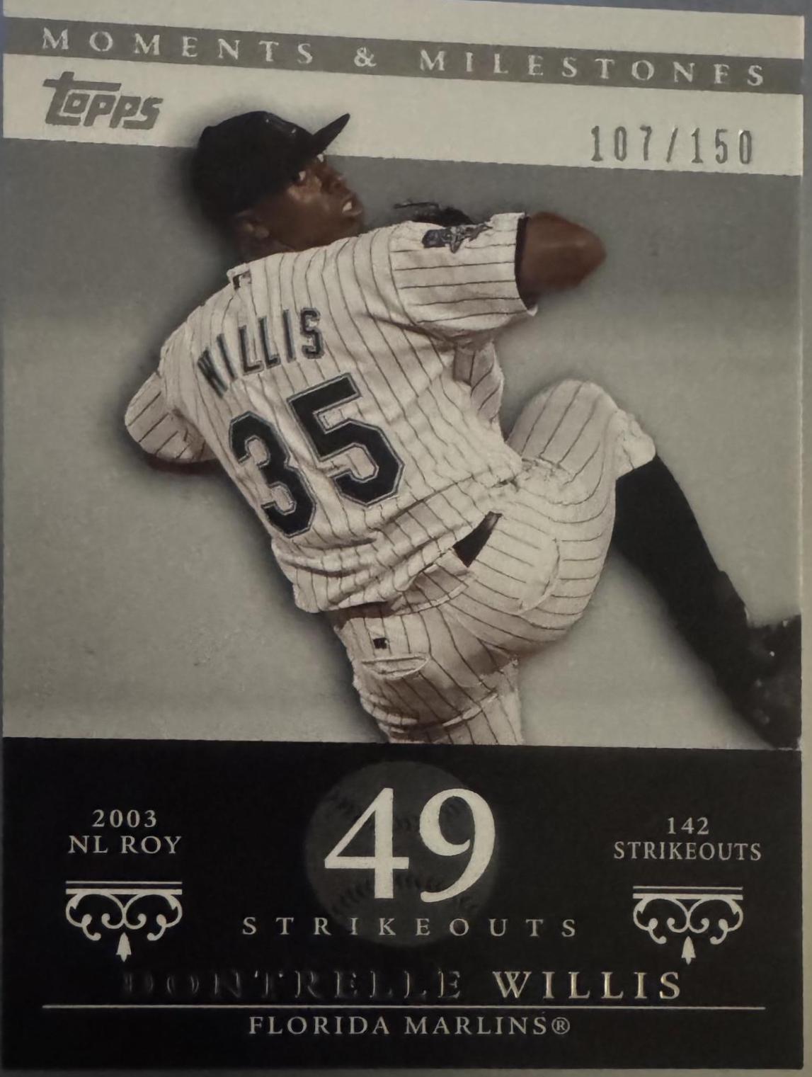 Dontrelle Willis #85 2007 Topps Moments & Milestones Baseball