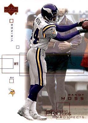 Randy Moss #48 Football Cards 2001 Upper Deck Pros & Prospects