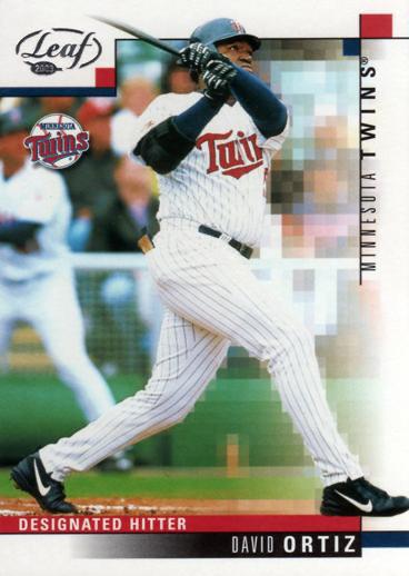 David Ortiz #59 Baseball Cards 2003 Leaf