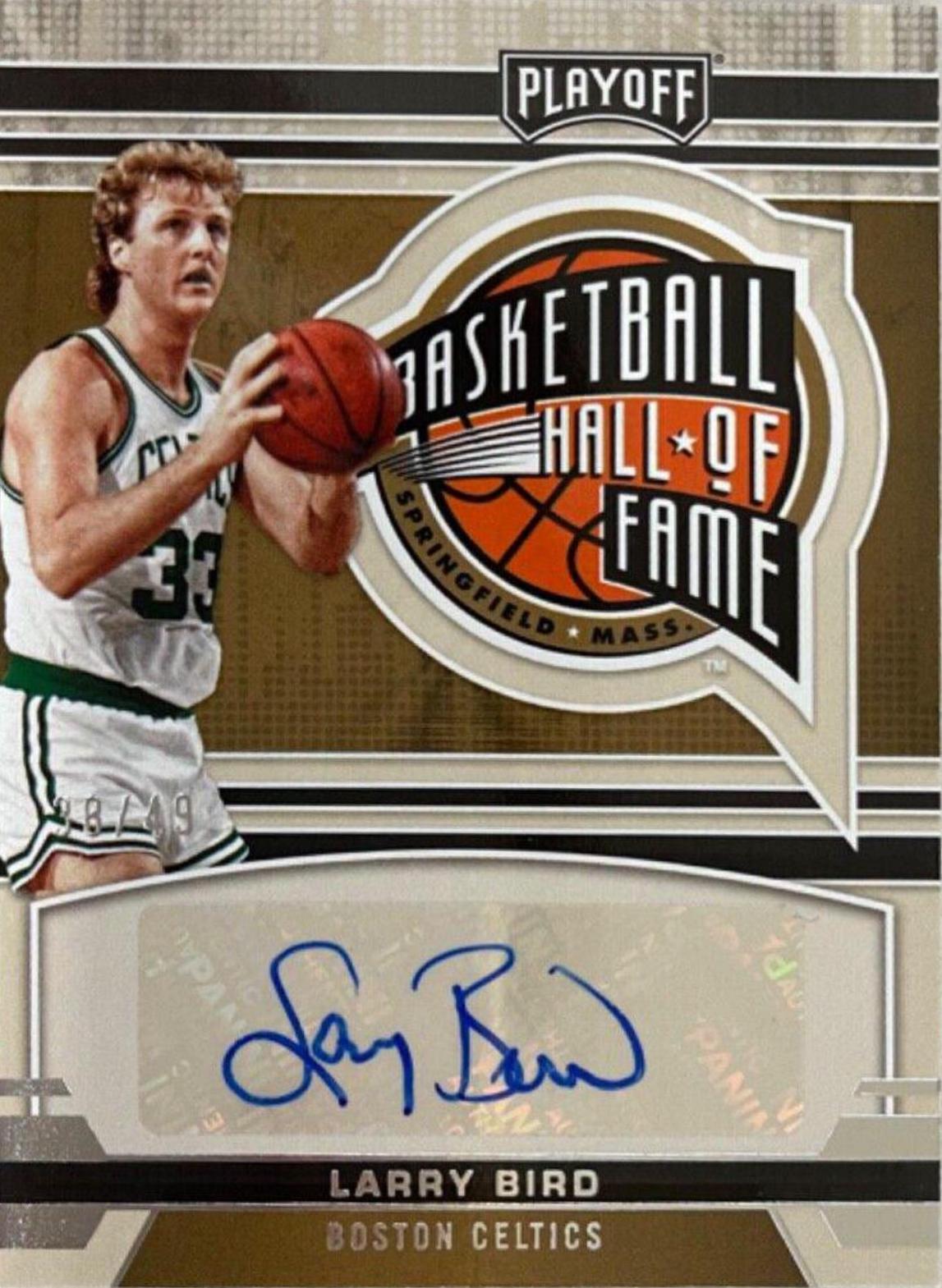 Larry Bird #HOF-LBI Basketball Cards 2021 Panini Chronicles Hall of Fame Autographs