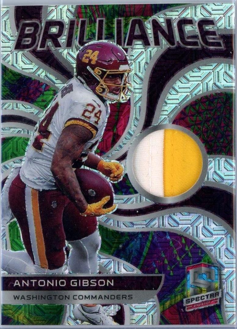 Antonio Gibson #BRL-AGI Football Cards 2022 Panini Spectra Brilliance