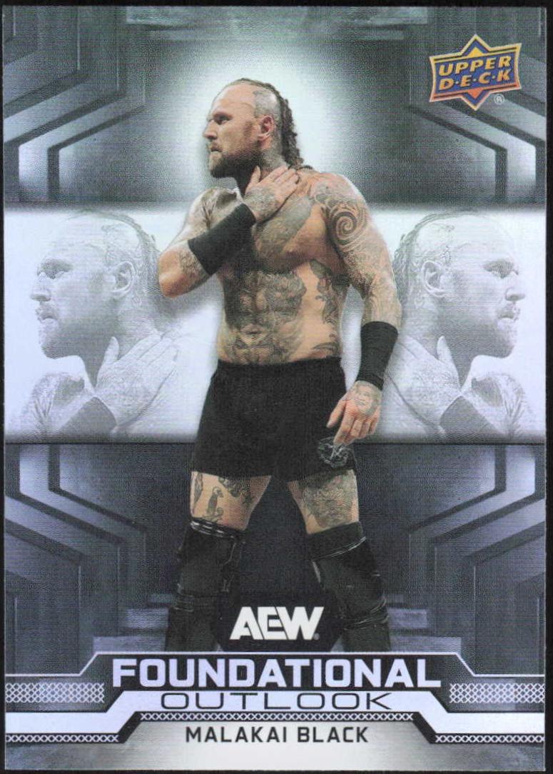 Malakai Black #FO-10 Wrestling Cards 2025 Upper Deck AEW Foundational Outlook