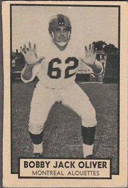 Bobby Jack Oliver #92 1962 Topps Cfl Football
