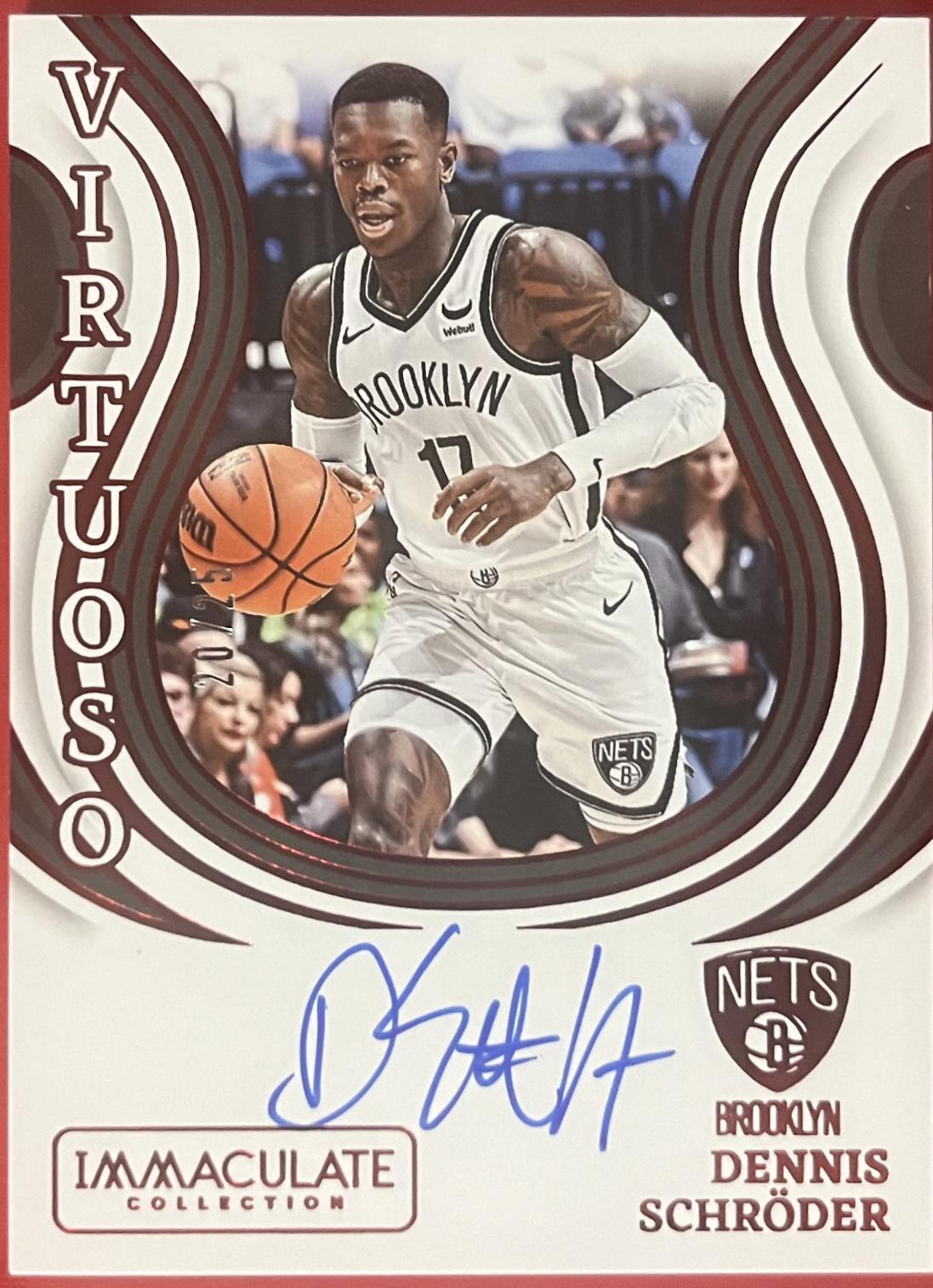 Dennis Schroder #25 2023 Panini Immaculate Virtuoso Autograph Basketball
