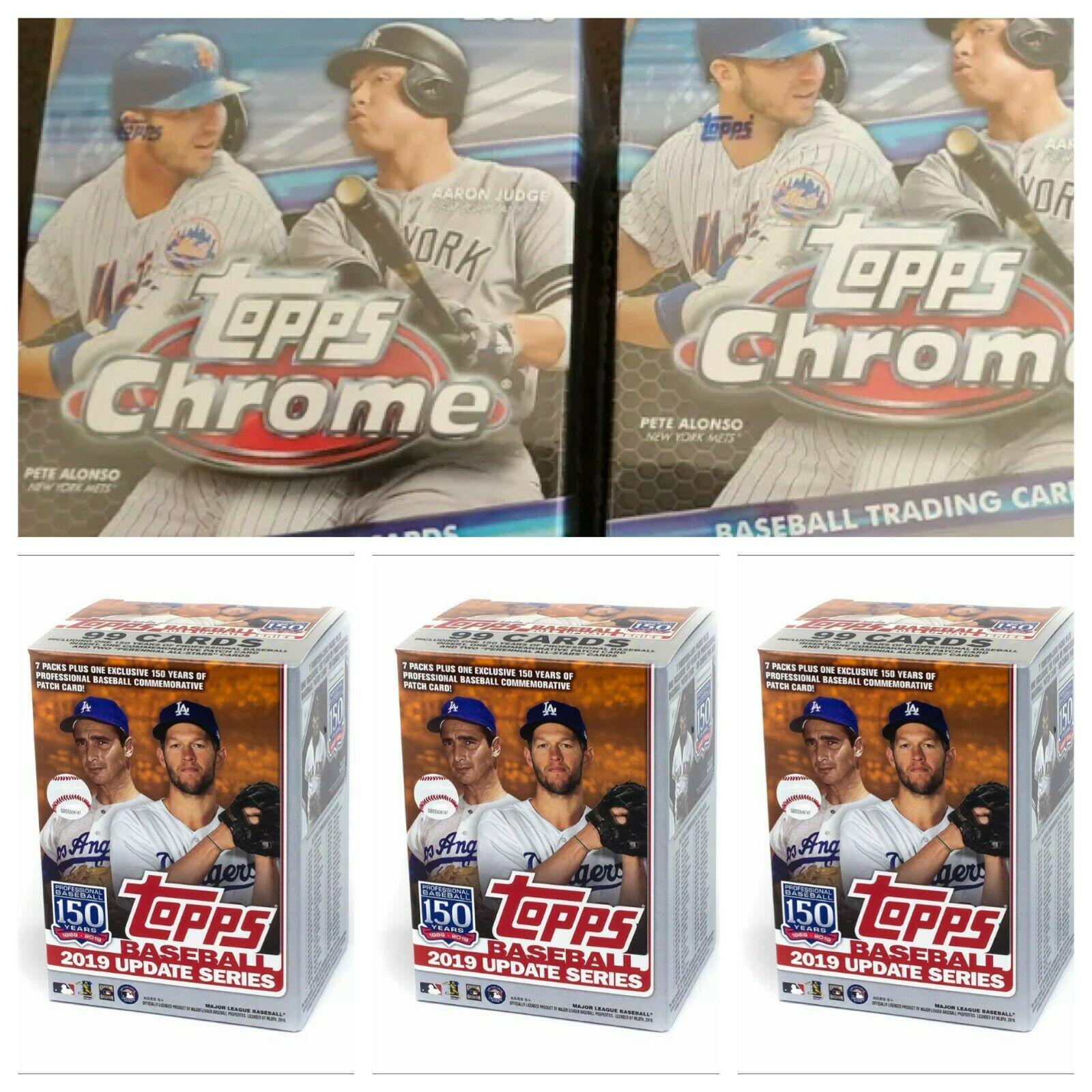 Blaster Box Baseball Cards 2019 Topps Chrome Update