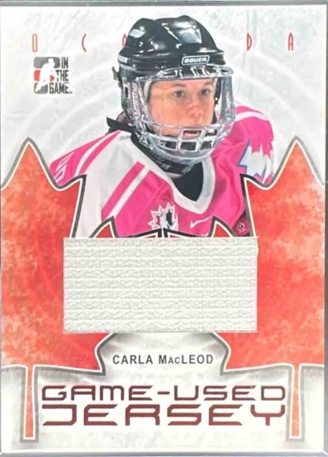 Carla MacLeod #GUJ-23 2007 In The Game O Canada Game Used Jersey Hockey