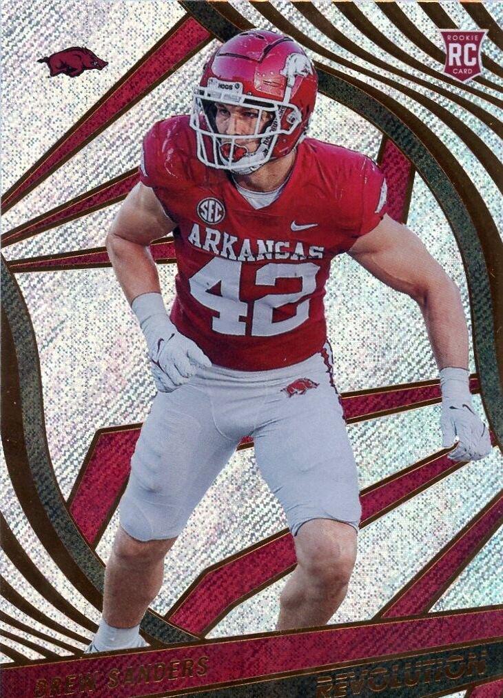 Drew Sanders #58 Football Cards 2023 Panini Chronicles Draft Picks Revolution