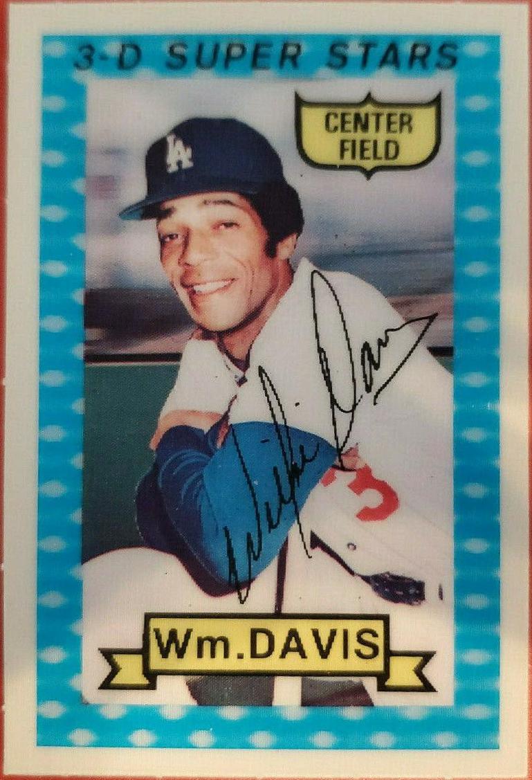 Willie Davis #45 Baseball Cards 1974 Kellogg's