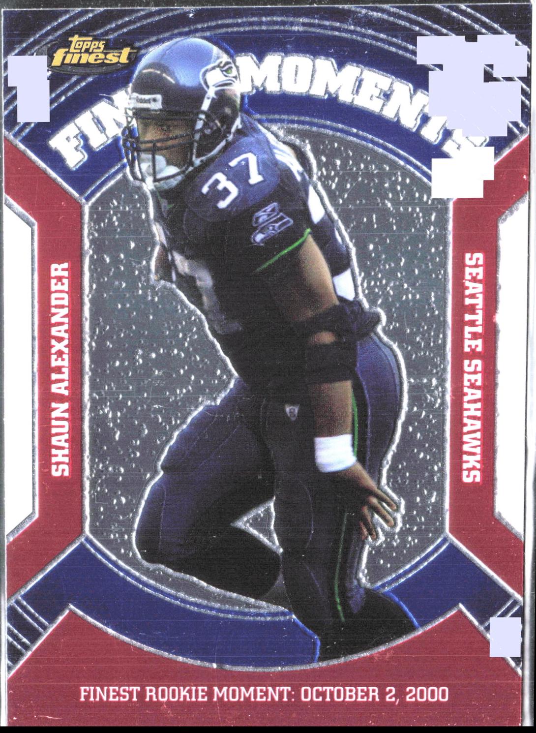 Shaun Alexander #VFM-SA 2007 Topps Finest Moments Football