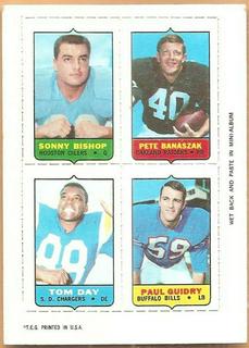 Sonny Bishop, Pete Banaszak, Tom Day, Paul Guidry