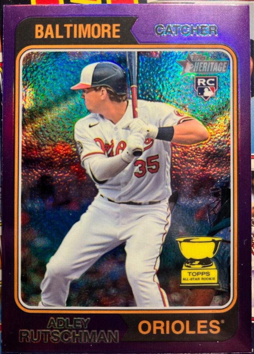 Adley Rutschman [Chrome Purple] #7 Prices | 2023 Topps Heritage