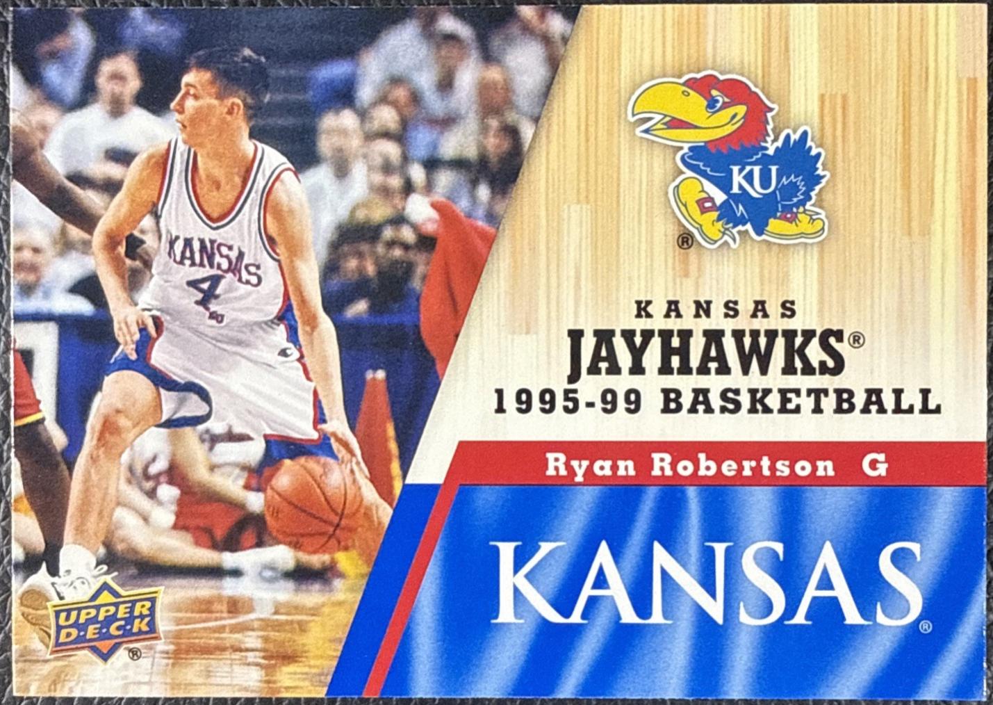 Ryan Robertson #61 2013 Upper Deck University Of Kansas Basketball