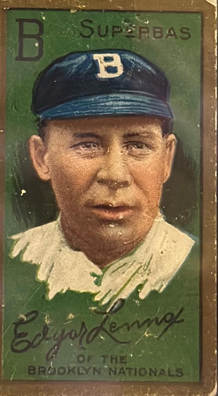 Edgar Lennox Baseball Cards 1911 T205 Gold Border