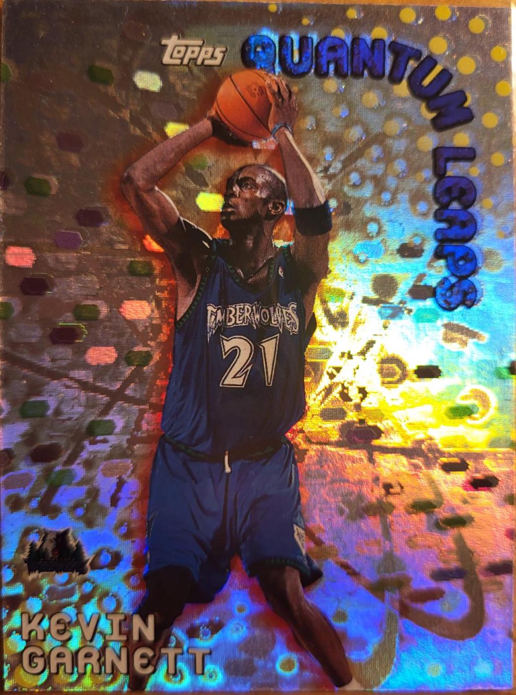 Kevin Garnett #QL9 Basketball Cards 2000 Topps Quantum Leaps
