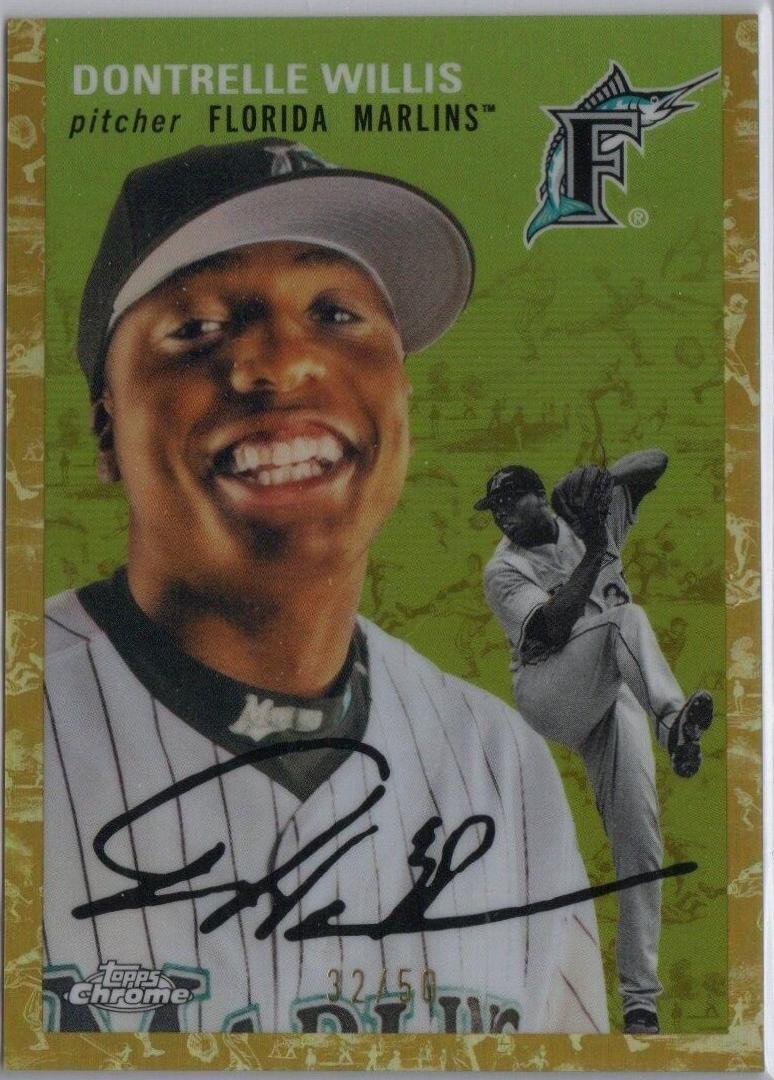 Dontrelle Willis [Cream Gold Refractor] #53