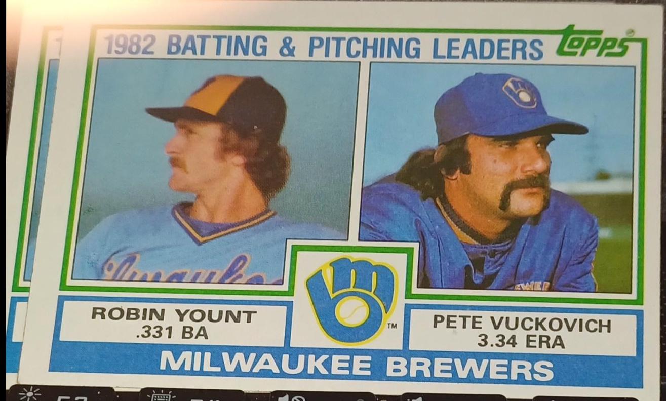 Brewers 1982 Batting & Pitching Leaders #321 Baseball Cards 1983 Topps