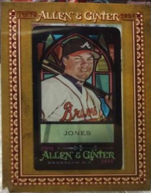 Chipper Jones #159 2024 Topps Allen & Ginter Stained Glass Mini Baseball