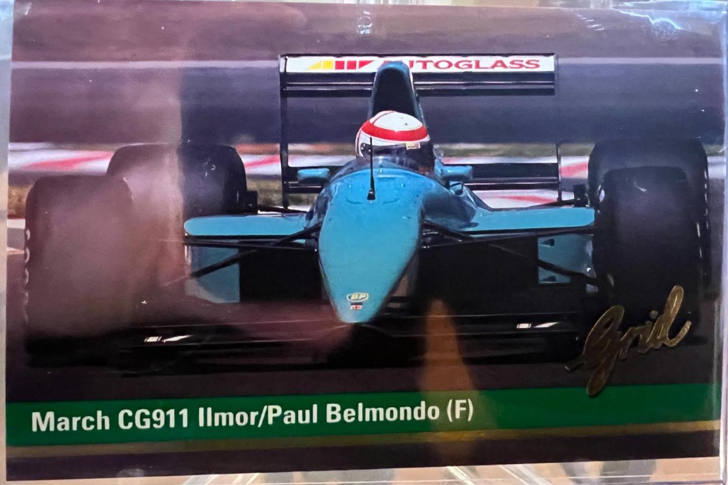 March CG911 Ilmor/Paul Belmondo (F) #17 Racing Cards 1992 Grid F1