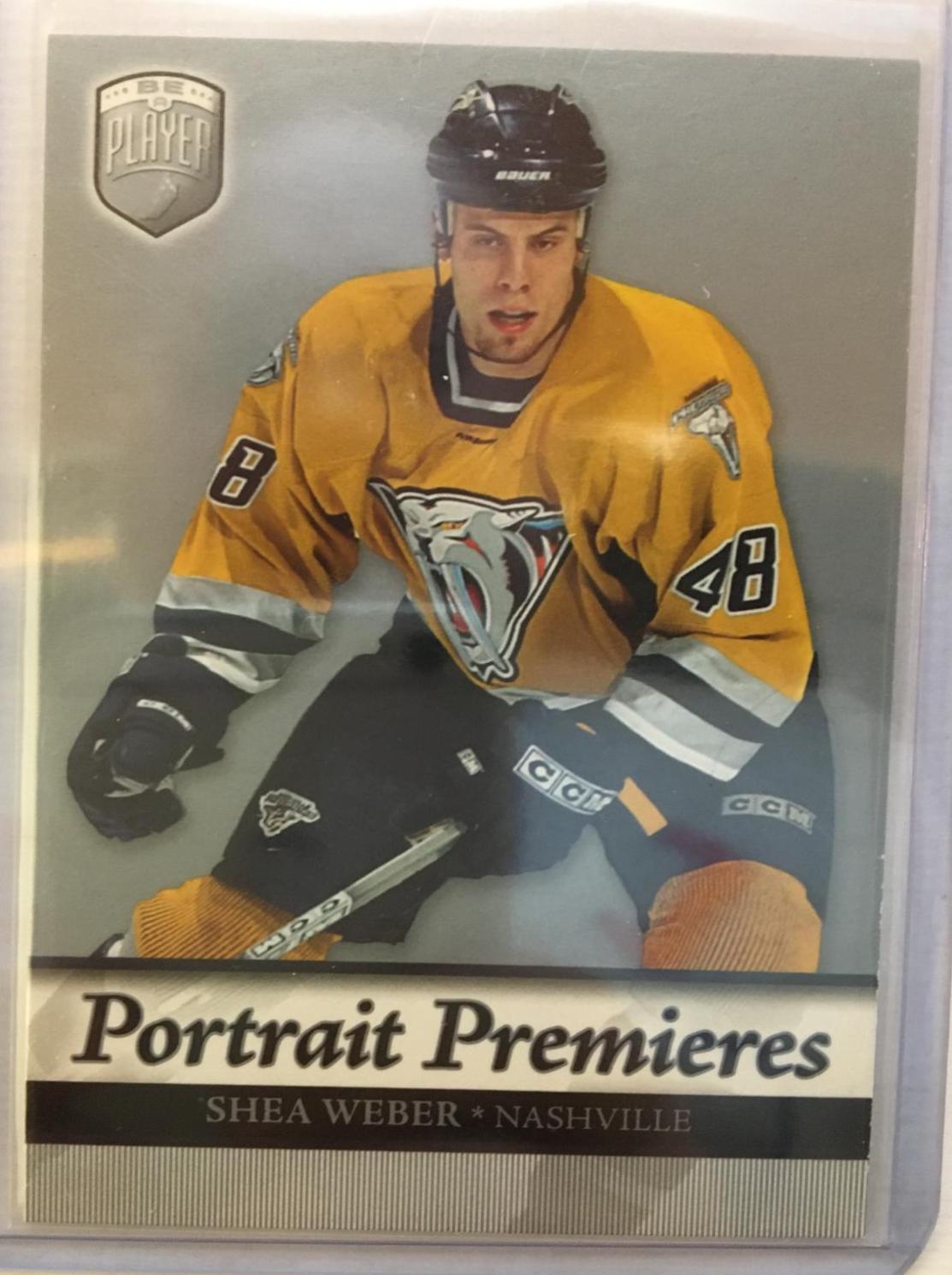 Shea Weber #111 Hockey Cards 2006 Upper Deck Be A Player Portraits
