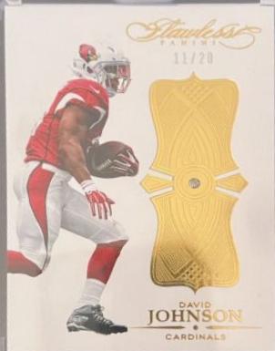 David Johnson #2 Football Cards 2016 Panini Flawless