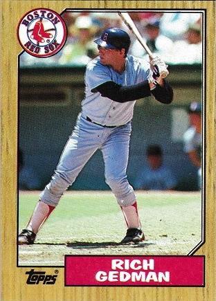 Rich Gedman #740 Baseball Cards 1987 Topps