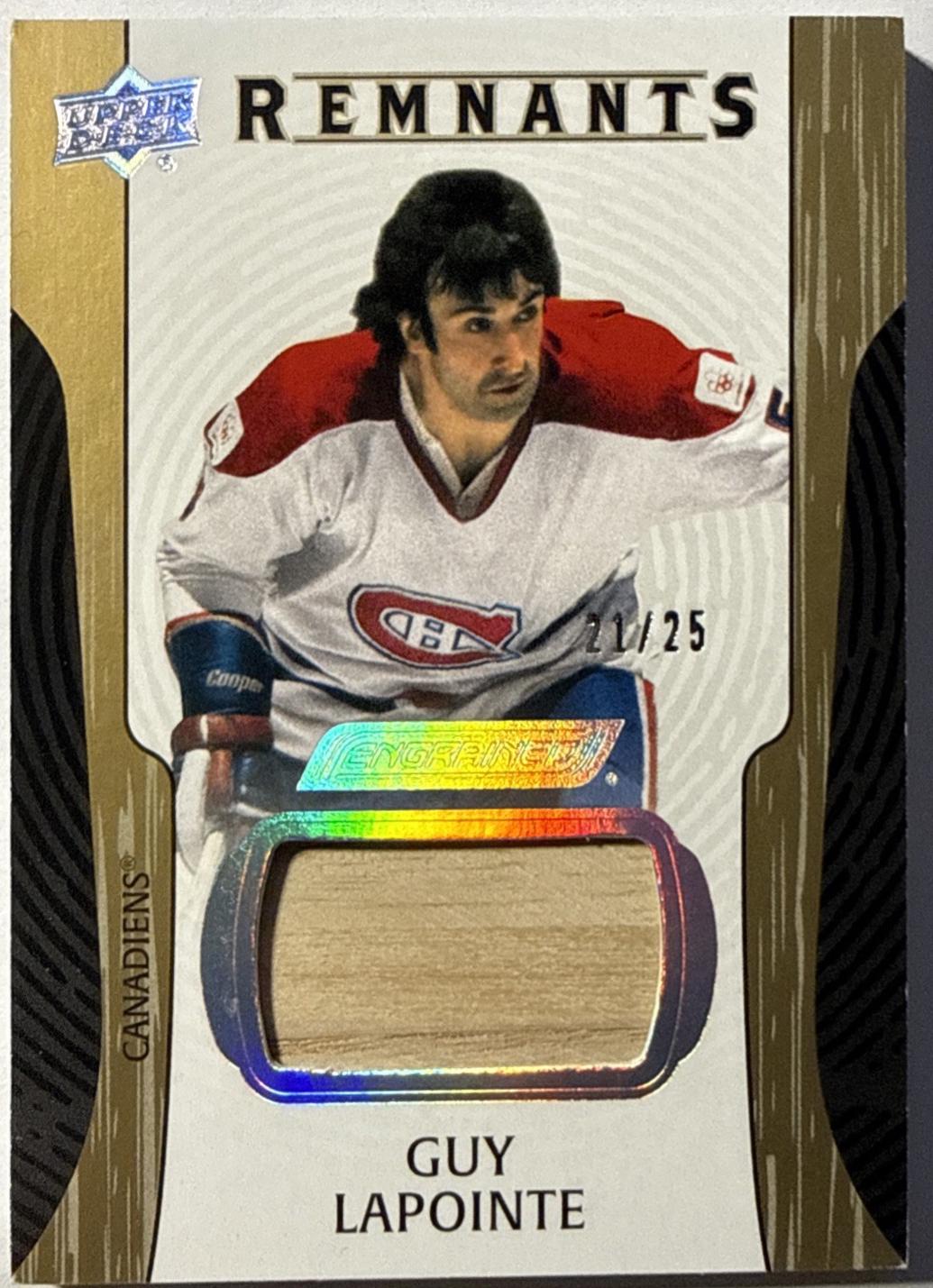 Guy Lapointe #R-GL 2024-25 Upper Deck Engrained Icons Hockey Remnants