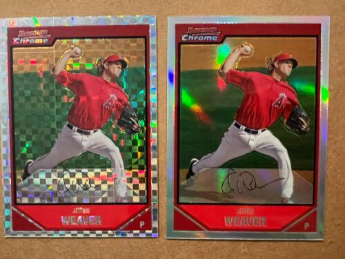 Jered Weaver #4 Baseball Cards 2007 Bowman Chrome