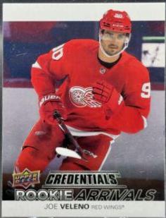 Joe Veleno #RA-39 Hockey Cards 2021 Upper Deck Credentials Rookie Arrivals