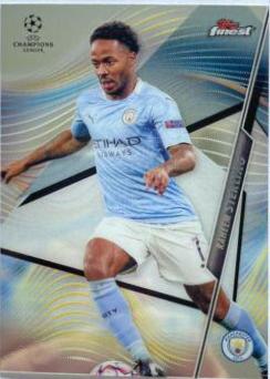 Raheem Sterling #74 Soccer Cards 2020 Topps Finest UEFA Champions League