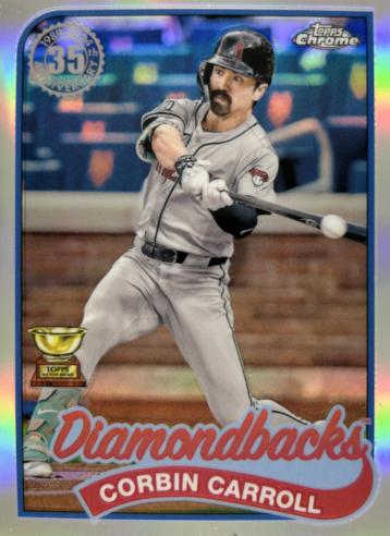 Corbin Carroll #89CU-17 Baseball Cards 2024 Topps Chrome Update 1989